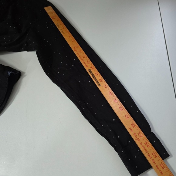 Ted‎ Baker Shirt Mens 5 Large Black Star Print Button Up Office Preppy Casual - Picture 11 of 13